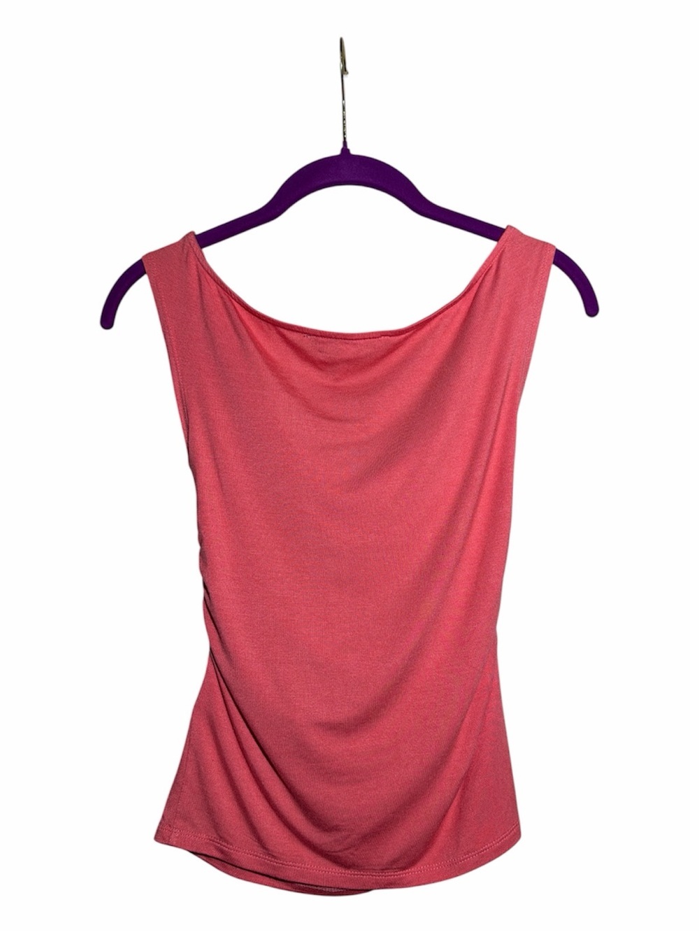 Urban Outfitters Coral Draped Cowl Neck Sleeveless Blouse - Picture 2 of 9